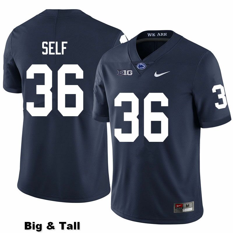 NCAA Nike Men's Penn State Nittany Lions Makai Self #36 College Football Authentic Big & Tall Navy Stitched Jersey WMB8798UP